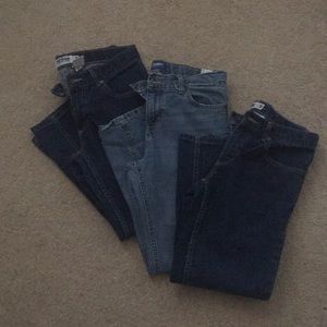 3 pairs of jeans